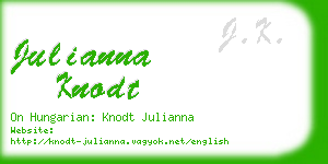 julianna knodt business card